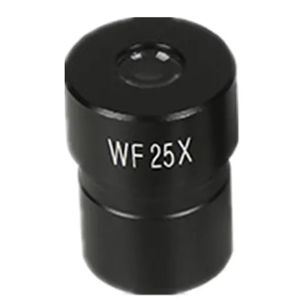Lab Microscope Accessories 3X 10X 16X 20X 25X Wide Field Microscope Eyepiece with 23.2mm Mounting Size(25X)