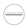 Lab Microscope Accessories X=10 Mm Ocular Micrometer for Microscope, DIV 0.1 Mm Reticle Ruler Horizontal Measuring Eyepiece Calibration Diameter 20 Mm 29 Mm(Diameter 28 mm) view 1