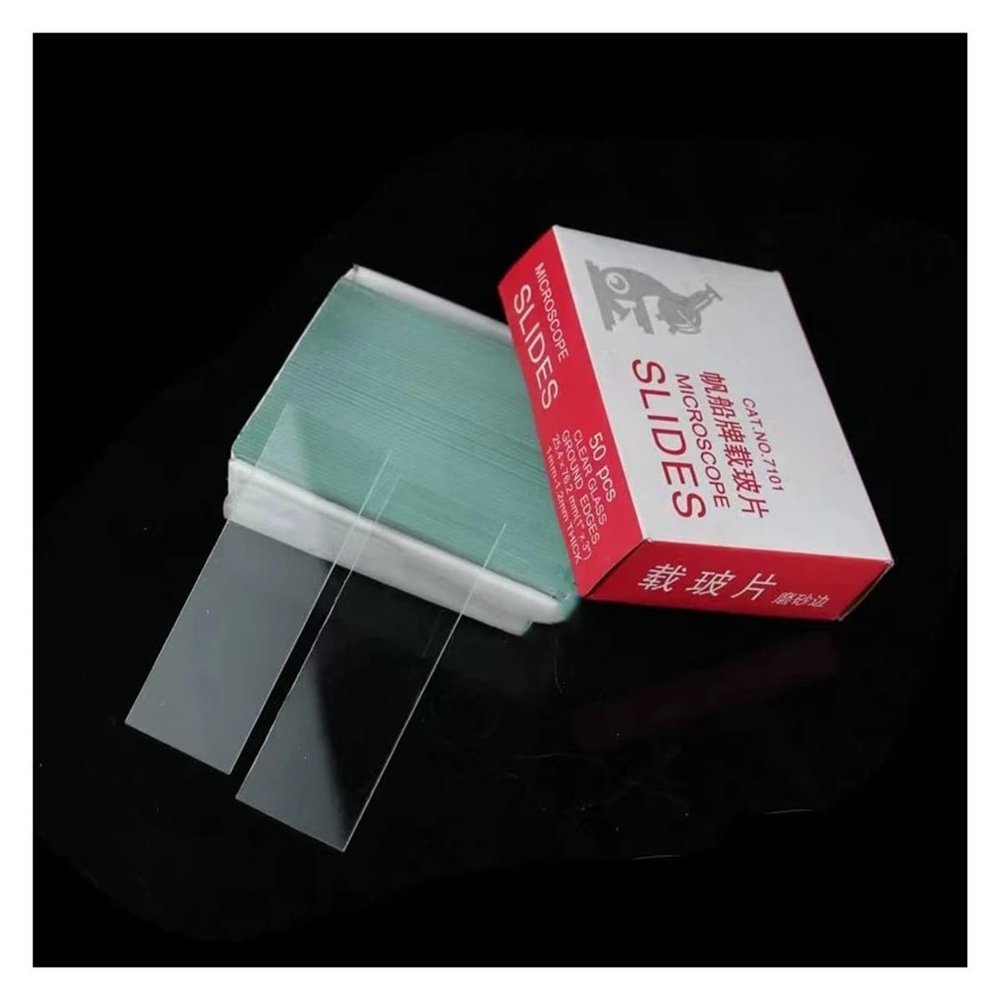 Lab Microscope Accessories One Box Microscope Slide Biological Experiment Section Cover(7105 Slide)