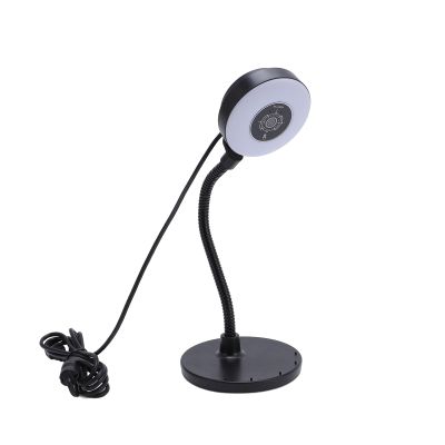 5MP Webcam with Light and Microphone, Autofocus USB Web Cam with Touch Control, Bendable Rod, 3 Light Modes for Streaming, Online Meetings, and Distance Learning