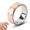 Smart Health Ring, Stainless Steel 18mAh Sleep Monitoring Body Temperature Detection Rechargeable Health Ring Tracker for Daily Sports Fitness (Size 23 20.6mm ID for 64.6mm Finger Circumference) view 1