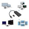 EBTOOLS USB 3.0 to 2K HDMI Monitor Adapter, 3 Modes Duel Screen Display Converter, Multi Display Video Cable for Laptop to Monitors Projector TV view 2