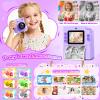 Kids Camera Gift for Girls: Selfie Digital Instant Print Cameras HD Toys for Kids Teen Girls Boys Ages 3 4 5 6 7 8 9 10 12 Birthday Christmas Valentines Easter Gifts with 32G SD Card Purple view 4