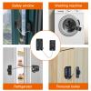 Refrigerator Lock,2 Pack Combination Fridge Lock,Child Proof Cabinet Locks, Cabinet Lock with Code for Fridge, Cabinets, Window,Drawers, No Key Required (Black) view 4