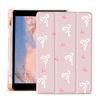 AdorableWhimsy Pink Bow Printed Case for iPad Air 11" M3/M2(2025/2024) / iPad Air 5 / Air 4 with Pencil Holder Auto Wake/Sleep Foldable Stand Pink Leather Soft TPU Back Cover for Girls Kids view 1