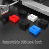 HERAON 2pcs/10pcs USB Port Blockers Secure Data Protections for PC Laptop Notebook with and Designs view 2