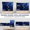AVLT Dual 57 Inch Heavy Duty Stacking Monitor Arm Pole Top Mount With USB-C USB-A Ports-White, Height Adjustable, Easy Install Top C-Clamp/Grommet With Reinforcement Plates, VESA Compatible 200/100/75 view 4