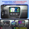 2+64G Android Car Stereo for Honda CRV 1997 1998 1999 2000 2001 (Manual A/C) Radio, Wireless Carplay Android Auto, 9 Inch Touchscreen Radio WiFi GPS Navigation Bluetooth FM RDS EQ Mirror Link view 2