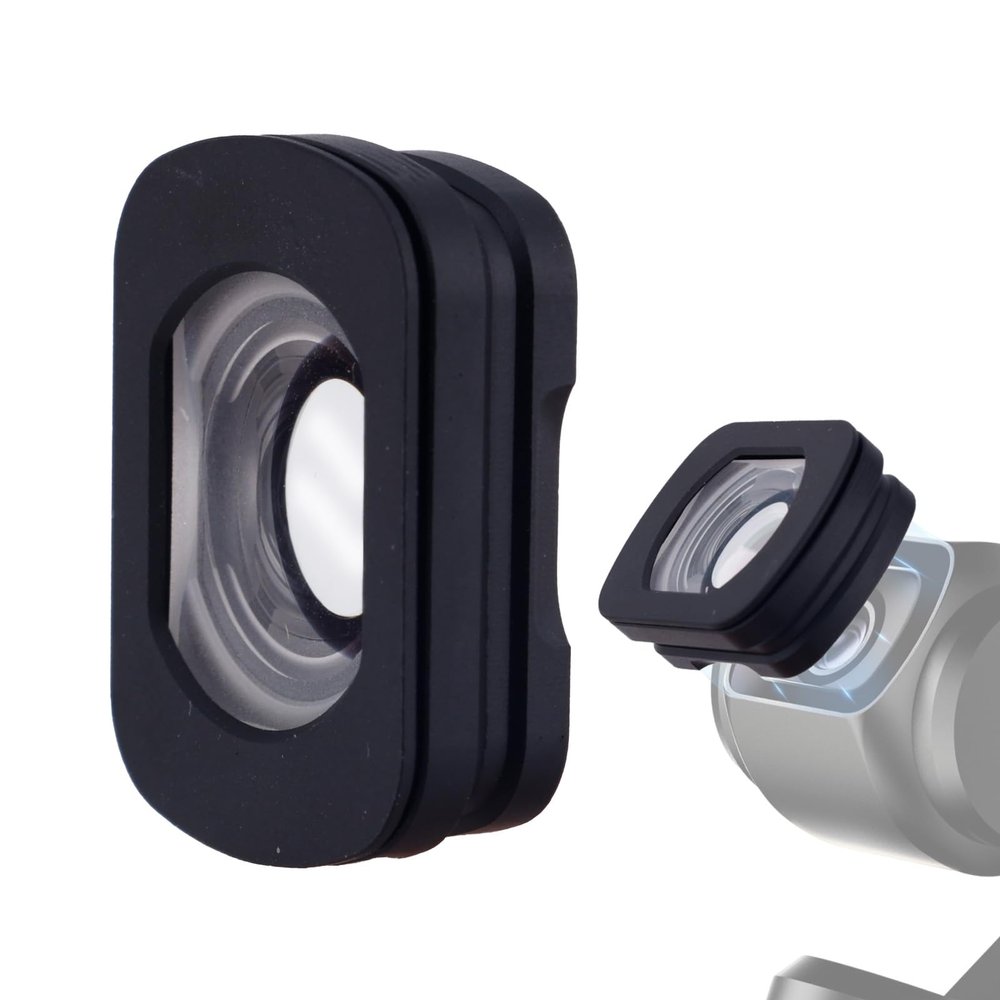 lasuroa Magnetic Attach Wide Angle Lens Compatible with DJI Osmo Pocket 3, 112 HD Optical Glass Lens with Double-Sided Coated for Osmo Pocket 3 Accessories