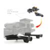WJQZJDAMAI 2Pcs NVG Dovetail J-Arm Mount for AN/PVS-14 Binocular Bridge, Compatible with Folding Binocular Bridge or Flip-to-Side Night Vision System Helmet Mount,Aluminum view 3