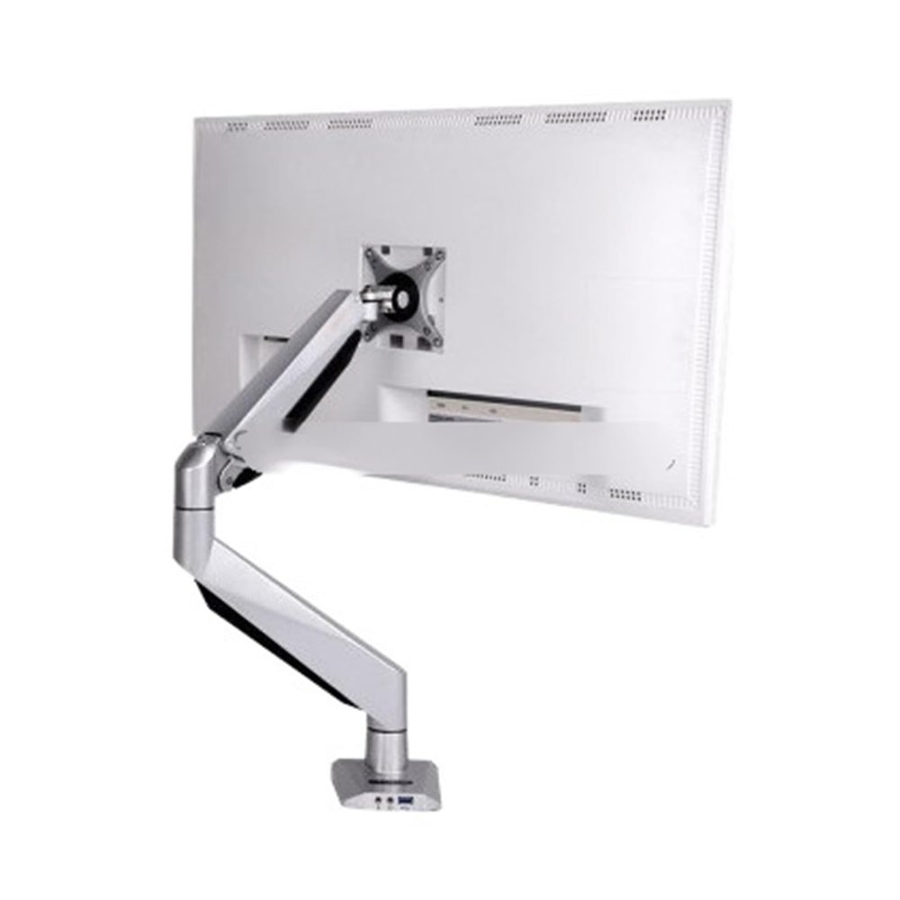 ADBWEKKF D7H Aluminum Gas Spring 10-30 Inch LED LCD Monitor Holder All-in-one PC Mount Arm Loading 9-20kgs with Audio and USB Port