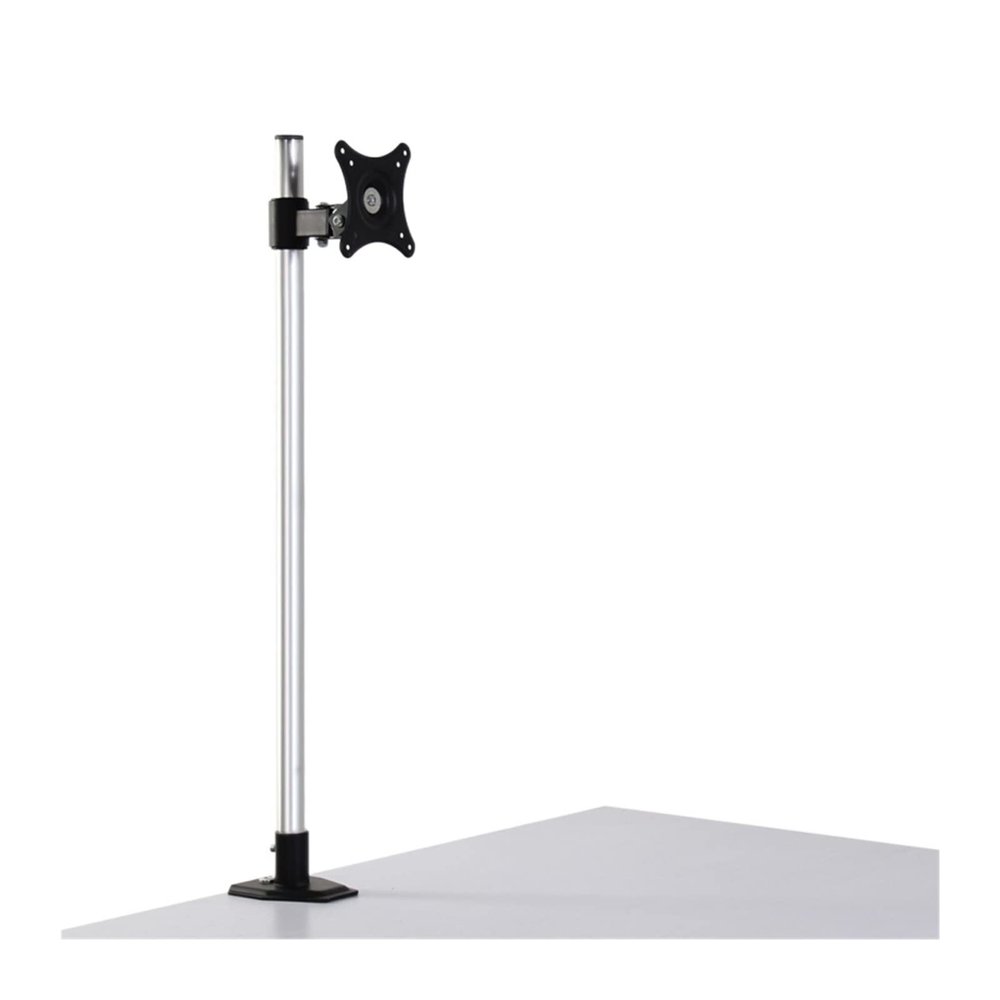 ADBWEKKF Sit-Stand 17-27inch Monitor Holder Stainless Steel TV Mount Stand Column Height 90cm Loading 4.5kgs