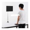 ADBWEKKF Sit-Stand 17-27inch Monitor Holder Stainless Steel TV Mount Stand Column Height 90cm Loading 4.5kgs view 2