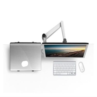 ADBWEKKF OA-7 Multimedia Desktop 25 Inch LCD Monitor Holder+ Laptop Holder Stand Table Dual Monitor Mount Arm Bracket Stand Base