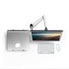 ADBWEKKF OA-7 Multimedia Desktop 25 Inch LCD Monitor Holder+ Laptop Holder Stand Table Dual Monitor Mount Arm Bracket Stand Base view 1