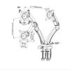 ADBWEKKF F160 Gas Spring 17"-27" Double Monitor Desk Stand 2-9kg Dual Arms Full Motion Rotate Tilt 10-90mm Clamp(with Cable Cover) view 4