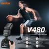 Godox V480C TTL Speedlite Flash for Canon Cameras, GN50, 2.0" Touchscreen, HSS 1/8000s, 2.4G Wireless, USB-C Rechargeable, 650 Full-Power Flashes, Compatible with EOS R5 R6 R7 R10 5D Mark IV 6D II view 2