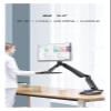 ADBWEKKF NB40 Height Adjust Computer Sit Stand Workstation 22-32 Inch Monitor Mount Bracket with Keyboard Plate Desk Stand view 3