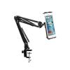 ADBWEKKF 360 Rotate with Spring 3.5"-10.6" Tablet Desktop Mount Phone Clamp Holder Bracket Clamp Mount(Black) view 1