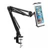 ADBWEKKF 360 Rotate with Spring 3.5"-10.6" Tablet Desktop Mount Phone Clamp Holder Bracket Clamp Mount(Black) view 2