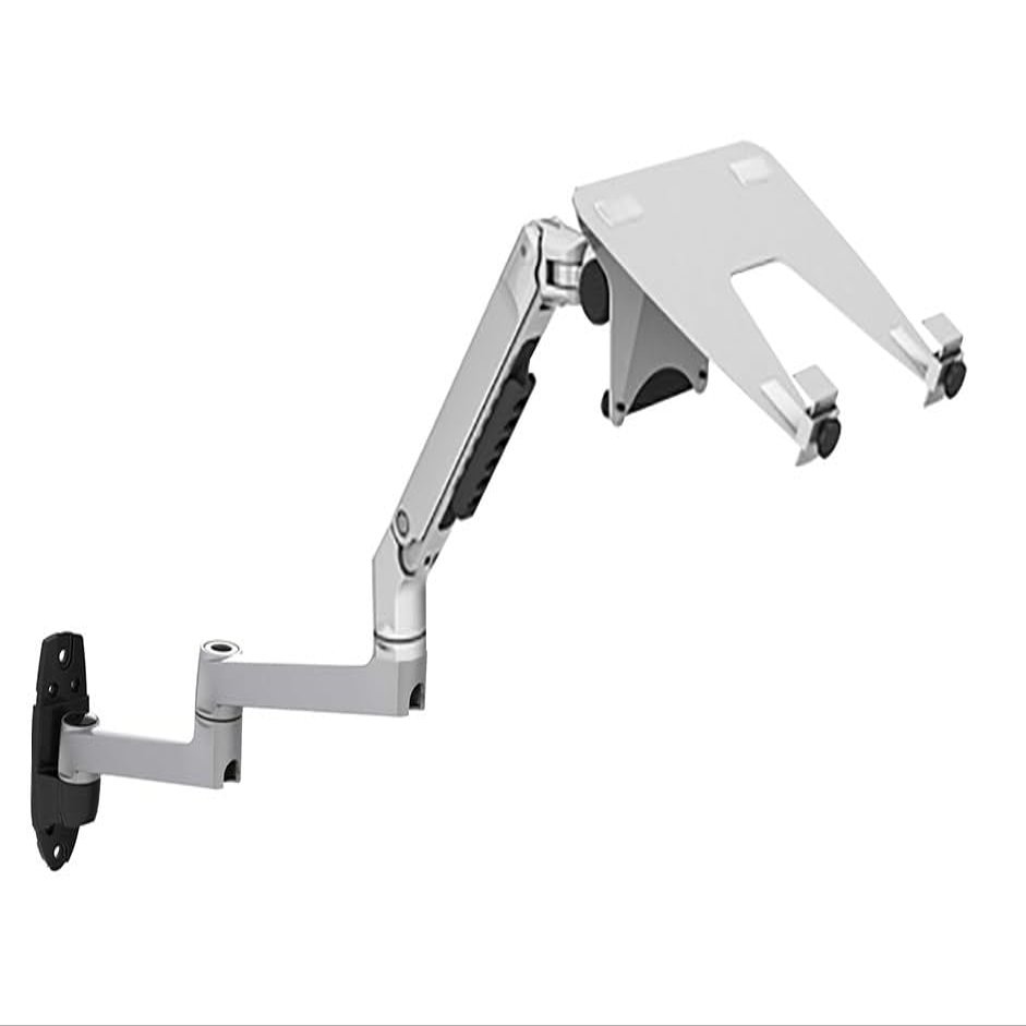 ADBWEKKF V63WT / XSJ8013WT Wall Mount Laptop Holder Ultra Long Arm Mechanical Spring Full Motion 2 in 1 Laptop Monitor Holder Lapdesk(V63WTS)