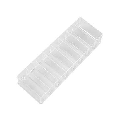 Angoily 1Pc Transparent Cable Organizer Box with Storage for Earphones and USB Cables Multi Functional Desk Organizer for Electronics and Accessories Space Saving Design