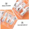 Angoily 1Pc Transparent Cable Organizer Box with Storage for Earphones and USB Cables Multi Functional Desk Organizer for Electronics and Accessories Space Saving Design view 2
