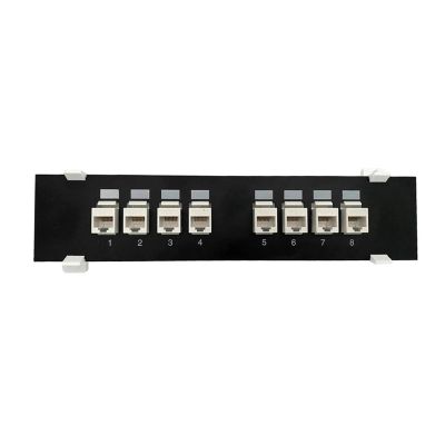 8 Ports for Cat 6 Tool-Less UTP Module Patch Panel RJ45 Networking Cable Adapter Ethernet Distribution