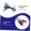 Angoily Wired Gaming Headset Lighting Noise Cancelling Microphone Over Ear Design Compatible Laptop and PC Black and Blue Color view 2