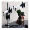 ADBWEKKF Aluminum Alloy 15-27 Inch Triple Monitor Holder Desktop Stand Full Motion Seamless Screen Monitor Mount Bracket MP230SL view 4