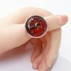 jiingekk Stylish Round Scorpion Rings Adjsuatble Opening Rings Resin Statement Piece Unique Finger Jewellery Trendy Couple Gift view 3