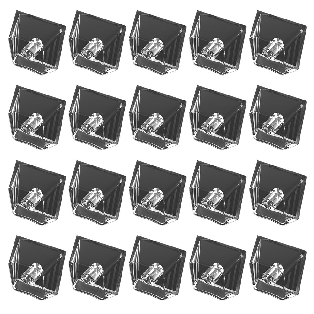 20Keys Original Height 1U 1X Transparents Crystal Blanks Keycaps for MX Switches Gaming Keyboards Game Lovers