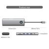 10Port USB C Adapter Video VGA 1000M Ethernet 100W Power Fast USB3.0x3 Data Port Enhances Connection Fast Charging view 4