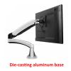 ADBWEKKF Aluminum 27inch 2-7kg 360 Rotate Clamp Air Press Gas Strut LCD Tv Table Mount Monitor Gas Spring Screen Desktop Support Bracket(White) view 3
