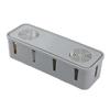 POPETPOP Creative Cable Management Box for Power Strips and Plugs Grey Storage Organizer Lid for Tidy Spaces Wire Concealer for Organized Areas view 1