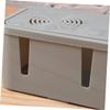 POPETPOP Creative Cable Management Box for Power Strips and Plugs Grey Storage Organizer Lid for Tidy Spaces Wire Concealer for Organized Areas view 4