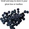 100Pcs Nylon Universal Cable Tie Buckle for Car, Automotive Zipper Clips, Heavy Duty Plastic Rivet T Zip Ties Style, Zippered Trim Clip Auto Parts, Button Ziptie Bumper Retainer Fender Liner Fastener view 2