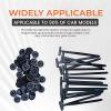 100Pcs Nylon Universal Cable Tie Buckle for Car, Automotive Zipper Clips, Heavy Duty Plastic Rivet T Zip Ties Style, Zippered Trim Clip Auto Parts, Button Ziptie Bumper Retainer Fender Liner Fastener view 4