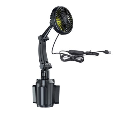 Car Fan Easy Mounting Adjust Speed 360 Degree Rotating For Travel USB Powerful Fan Single/Double Head