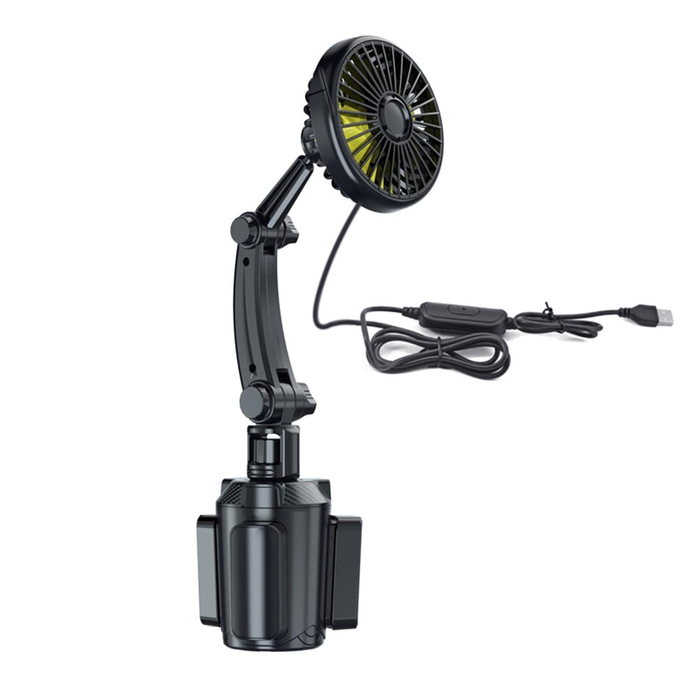 Car Fan Easy Mounting Adjust Speed 360 Degree Rotating For Travel USB Powerful Fan Single/Double Head