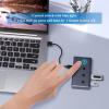 5 in 1 USB Hubs USB Splitter USB Expander with Single Button Operate for Laptop Accessories Keyboards Expansion view 2