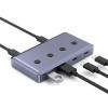 5 in 1 USB Hubs USB Splitter USB Expander with Single Button Operate for Laptop Accessories Keyboards Expansion view 4