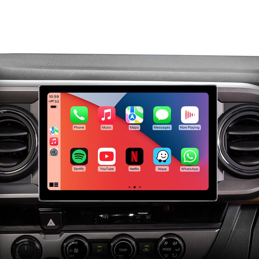11.5'' Car Radio Stereo Upgrade for Toyota Tacoma 2016-2022 with Android12/5G WiFi/Wireless CarPlay/Android Auto/Touch Screen/GPS Navigation/BT/FM/AM/RDS/HD Backup Camera (8Core 4GB+64GB)