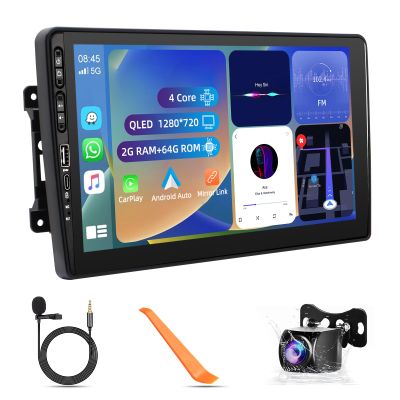 2G+64G Car Stereo for Jeep Wrangler/Compass/Grand Cherokee/Dodge Ram/Patriot/Liberty Android 13.0 10.1" HD Touch Screen Radio Bluetooth GPS Navigation, 2.4GHz & 5GHz WiFi, SWC, DSP 36-EQ AHD