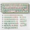 1Set Keycaps Milk Green Cartoon Keycaps Dye Sublimation for Mechanical Keyboards view 1