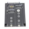 BAFOVY Dual NGFF B M Key M.2 SSD Card 6Gbps III Interface 2.5inch Combo HDD Disk Drive for 2230 2242 2260, M.2 NGFF to Adapter Card with Frame Bracket, Transparent to OS, No view 4