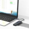 1pc USB C Hubs USB C Hubs Expand Laptop with 4 USB C and 1 Power Delivery Port Aluminum Designs 17cm Extended Cable view 2