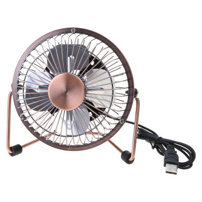 4/6inch Small USB Desk Fan Quiet Fan Metal Strong Airflows 360 Degree Adjustable Cooling Fan For Desktop Outdoor