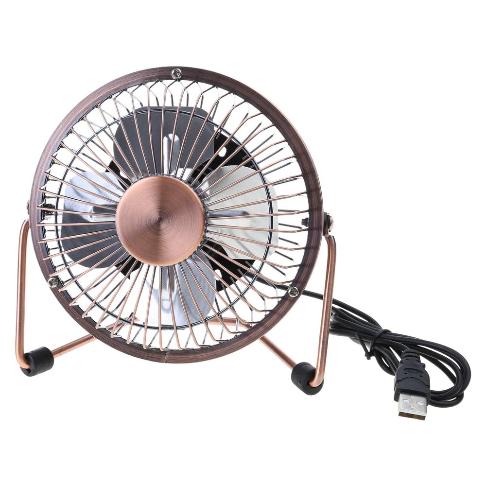 4/6inch Small USB Desk Fan Quiet Fan Metal Strong Airflows 360 Degree Adjustable Cooling Fan For Desktop Outdoor