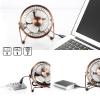 4/6inch Small USB Desk Fan Quiet Fan Metal Strong Airflows 360 Degree Adjustable Cooling Fan For Desktop Outdoor view 2
